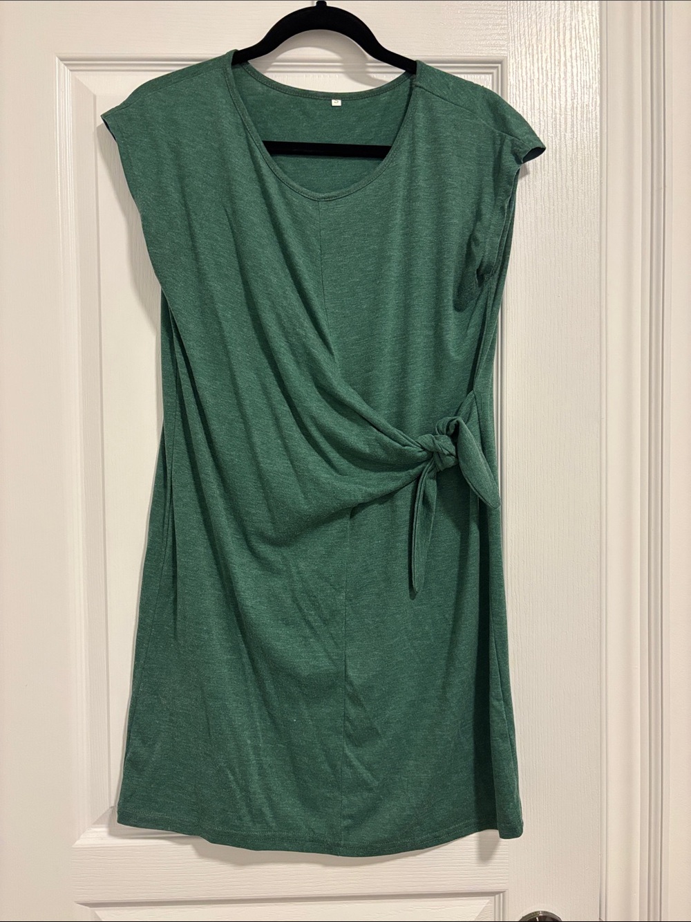 SHEIN Green Side-Tie Knit Tunic